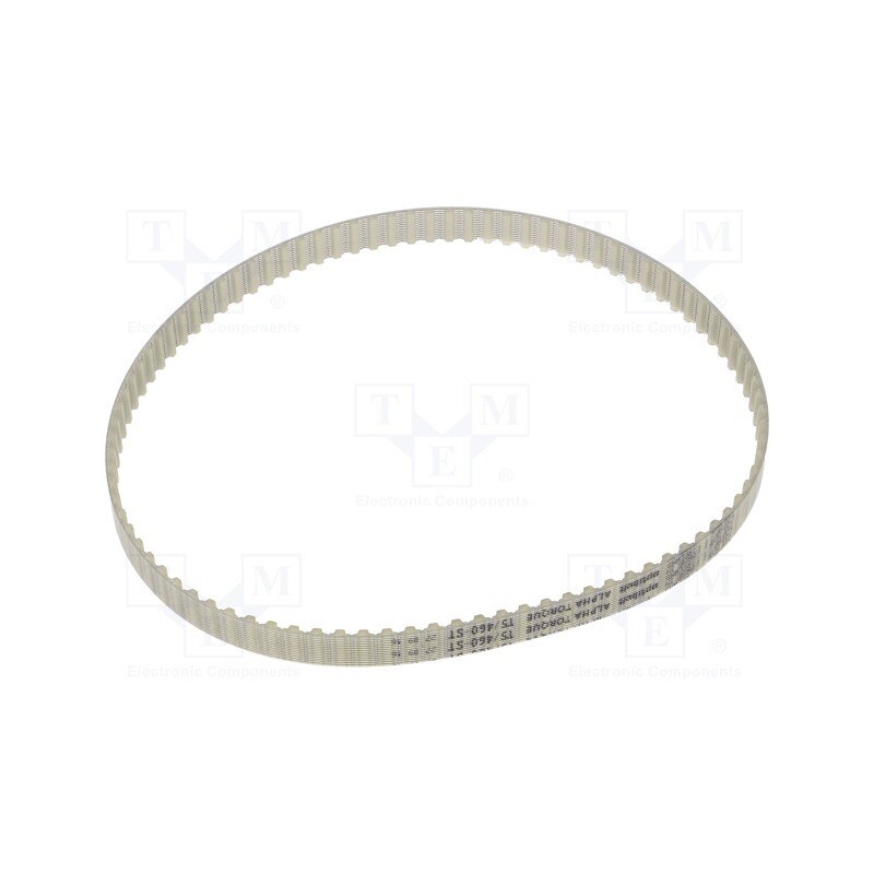 1 pcs x OPTIBELT - T5 460 1077ZA - Timing belt, T5, W: 10mm, H: 2.2mm, Lw: 460mm, Tooth height: 1.2mm