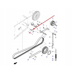 La323256350 elevator belt tensioner support