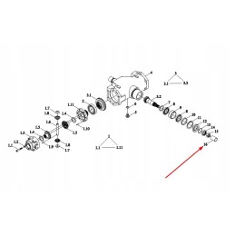 Tc02311010024 differential gear bushing