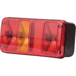 Rectangular combination rear lamp 12 24v orange