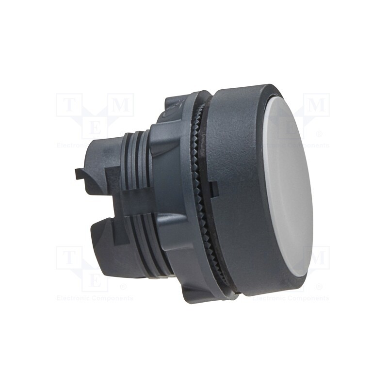 1 pcs x SCHNEIDER ELECTRIC - ZB5AH01 - Switch: push-button, 22mm, Stabl.pos: 2, white, none, IP66, flat