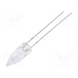 2 pcs x OPTOSUPPLY - OSR5MK58A1B - LED, 5mm, red, candle light effect, 750÷1120mcd, 100°, 2.5÷5V, 20mA