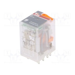 1 pcs x ABB - 1SVR405611R3100 - Relay: electromagnetic, DPDT, Ucoil: 230VAC, Icontacts max: 12A