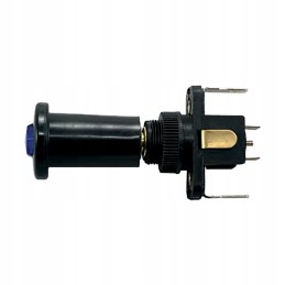 Switch, pull-out switch, LED blue, 12v
