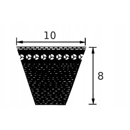 Toothed V-belt Avx 10 1325 mm