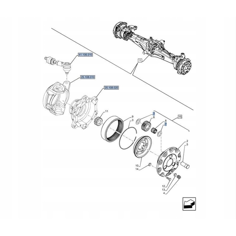 Washer 22 5x42x0 8 new holland fiat ford 510051