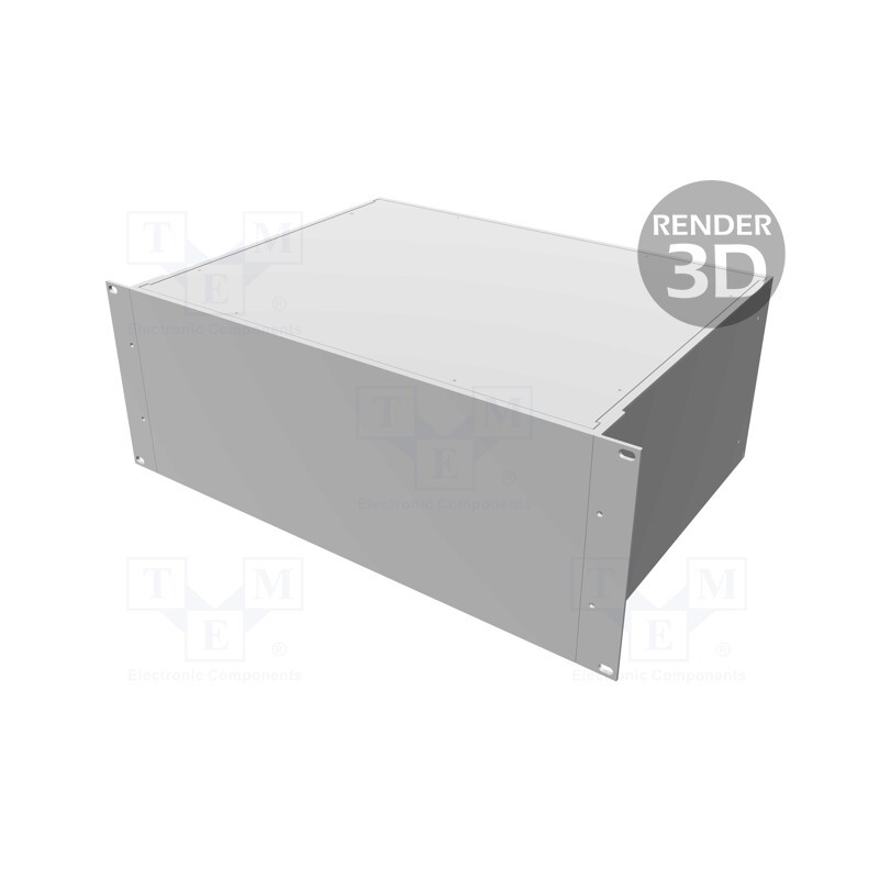 1 pcs x HAMMOND - RM4U1913SBK - Enclosure: 19' standard, 4U, Enclos.mat: aluminium, Y: 330mm
