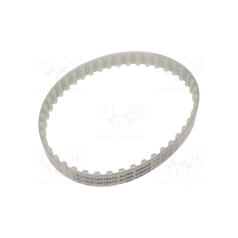 1 pcs x OPTIBELT - T10 440 1677ZA - Timing belt, T10, W: 16mm, H: 4.5mm, Lw: 440mm, Tooth height: 2.5mm