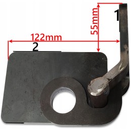 Lower hinge to the side, discharge lower set, diameter 25
