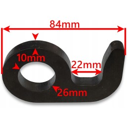 Lower hinge to the side, discharge lower set, diameter 25