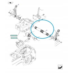 New Holland Case 5117187 cnh lift roller