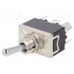 1 pcs x PANASONIC - T210NAFJ - Switch: toggle, Pos: 2, DPDT, ON-ON, Leads: connectors, Toggle: round