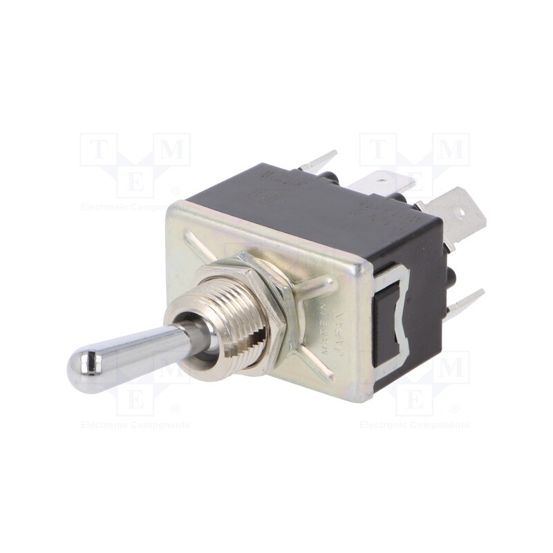 1 pcs x PANASONIC - T210NAFJ - Switch: toggle, Pos: 2, DPDT, ON-ON, Leads: connectors, Toggle: round