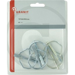 Blister snap pin set