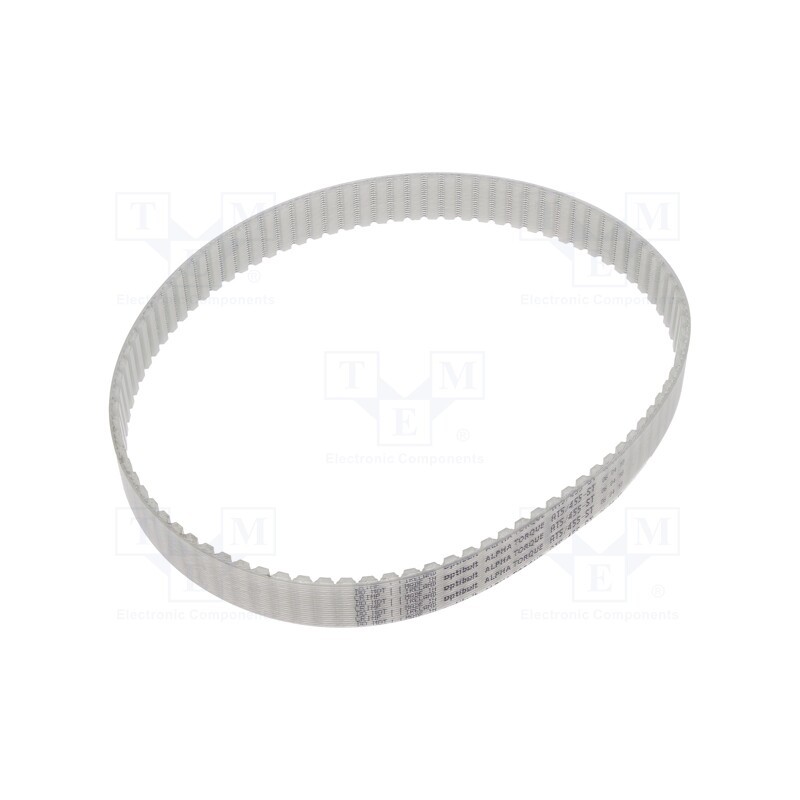 1 pcs x OPTIBELT - AT5 455 1677ZA - Timing belt, AT5, W: 16mm, H: 2.7mm, Lw: 455mm, Tooth height: 1.2mm