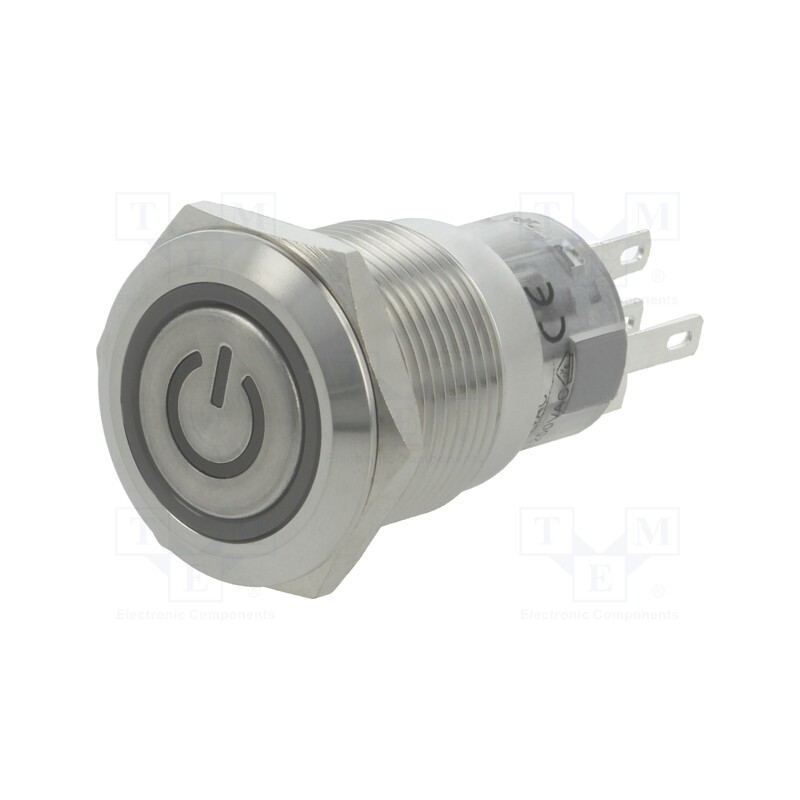 1 pcs x ONPOW - LAS1-AGQ-11ET/G/24V/S - Switch: vandal resistant, Pos: 2, SPDT, 0.5A/220VAC, 1A/24VDC, IP67