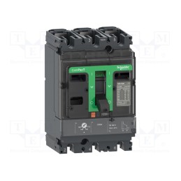 1 pcs x SCHNEIDER ELECTRIC - C16F3TM100 - Power breaker, Poles: 3, for DIN rail mounting, Inom: 100A, NSX