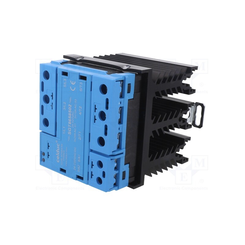 1 pcs x CELDUC - SGT8658502 - Relay: solid state, 24A, Uswitch: 24÷520VAC, 3-phase, Series: SGT8