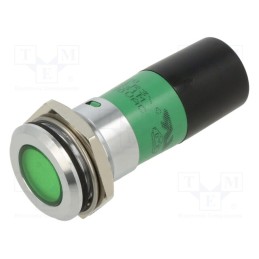 1 pcs x CML INNOVATIVE TECHNOLOGIES - 195F0231M - Indicator: LED, green, 230VAC, Ø22mm
