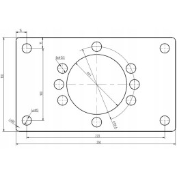 Mounting flange for hydraulic motors gr2 gr3