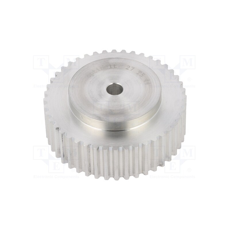 1 pcs x OPTIBELT - 27 T5 44-000ZA - Belt pulley, T5, W: 16mm, whell width: 27mm, Ø: 69.2mm, aluminium