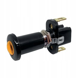 Switch, pull-out switch, LED yellow, 12 24 volts