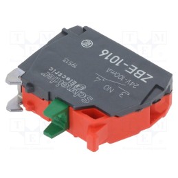 1 pcs x SCHNEIDER ELECTRIC - ZBE1016 - Contact block, 22mm, Harmony XB4, -40÷70°C, front fixing