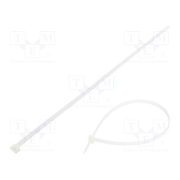 100 pcs x FIX&FASTEN - FIX-S-9.0X460/N - Cable tie, L: 460mm, W: 9mm, polyamide, 778N, natural, Ømax: 132mm