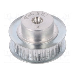 1 pcs x OPTIBELT - 16 T2,5 36-200ZA - Belt pulley, T2.5, W: 4, 6mm, whell width: 16mm, Ø: 28.1mm, aluminium