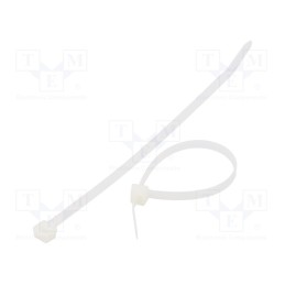 100 pcs x FIX&FASTEN - FIX-S-4.8X160/N - Cable tie, L: 160mm, W: 4.8mm, polyamide, 222N, natural, Ømax: 40mm