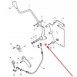 Va025663 gear shift cable fork