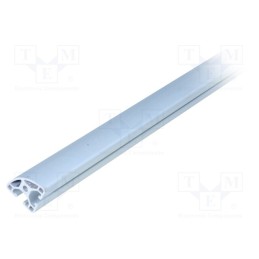 1 pcs x KRAFTBERG - K30LR90-I6/1M - Connecting tubes, Width of the groove: 6mm, angular, W: 30mm, L: 1m