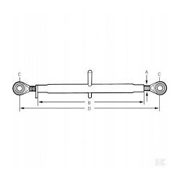 Top connector 295 375mm fi 19 4 central