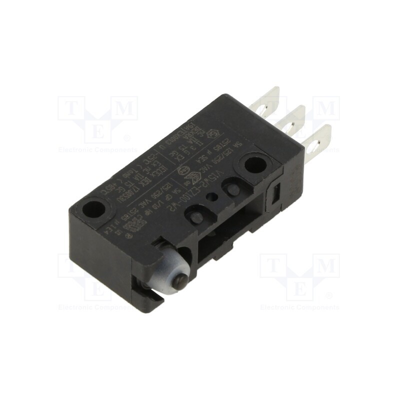 1 pcs x HONEYWELL - V15W2-EZ100-W2 - Microswitch SNAP ACTION, 5A/250VAC, without lever, SPDT, ON-(ON)