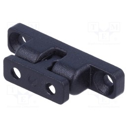 1 pcs x ELESA+GANTER - GN 4490-ZD-38-2-SW - Ball catches, W: 8mm, L: 38mm, cast zinc, black, 35N