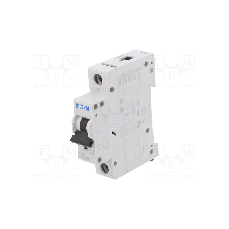 1 pcs x EATON ELECTRIC - FAZ-C32/1 - Circuit breaker, 230/400VAC, Inom: 32A, Poles: 1, Charact: C, 15kA