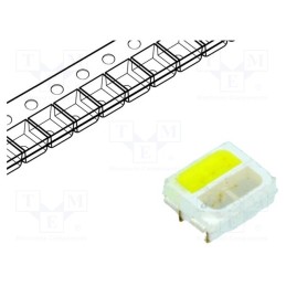 2 pcs x OPTOSUPPLY - OSBWSDS5C1A - LED, SMD, 3528,PLCC4, white/blue, 3.5x2.7x1.5mm, 120°, 20mA, 10000K