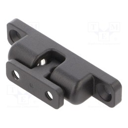 1 pcs x ELESA+GANTER - GN 4490-ZD-80-2-SW - Ball catches, W: 16.5mm, L: 80mm, cast zinc, black, 125N