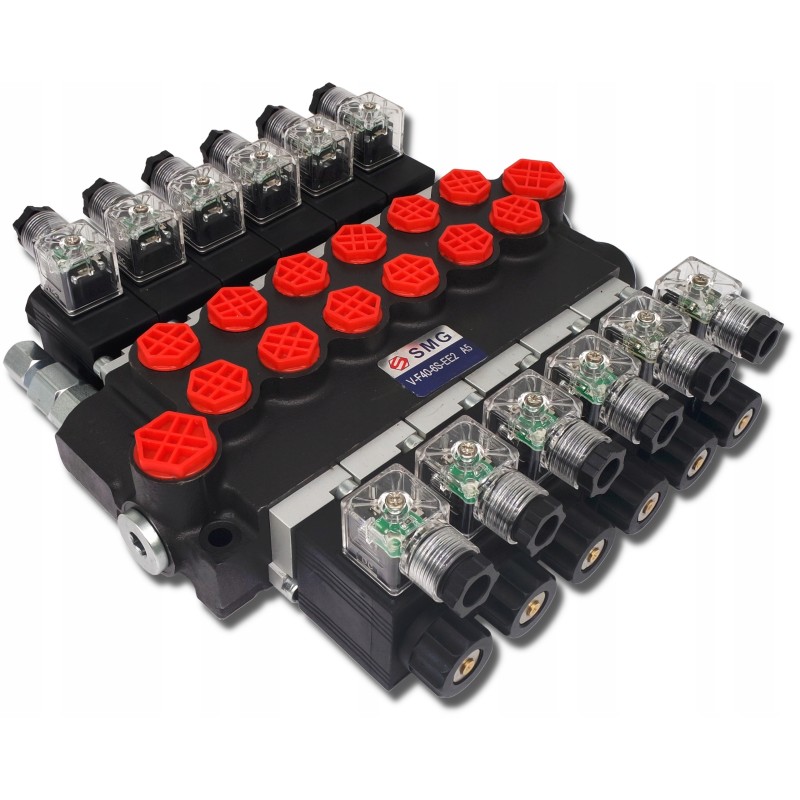 Hydraulic electric distributor 6 sec 40l 24v