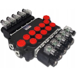 Hydraulic electric distributor 5 sections 12v