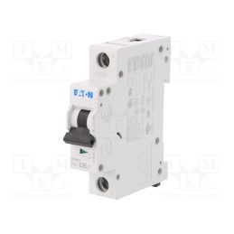 1 pcs x EATON ELECTRIC - FAZ-C25/1 - Circuit breaker, 230/400VAC, Inom: 25A, Poles: 1, Charact: C, 15kA