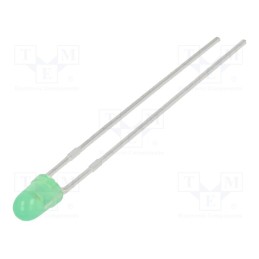 2 pcs x LUMEX - SSL-LX3044PGD - LED, 2.9mm, green, 20mcd, 60°, Front: convex, 2.2÷2.6V, No.of term: 2