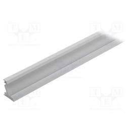 1 pcs x TOPMET - A4010001 - Profiles for LED modules, white, L: 1m, CORNER14, aluminium