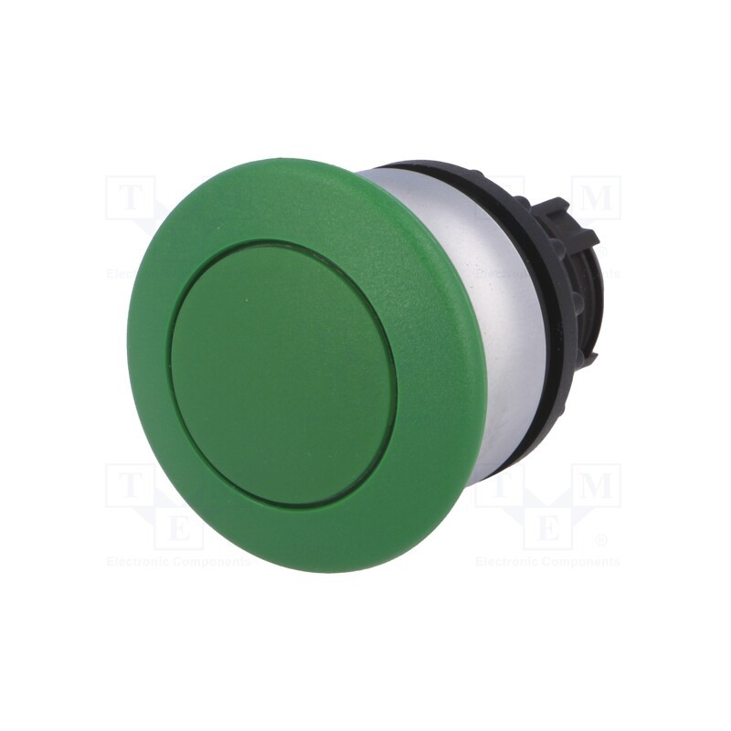 1 pcs x EATON ELECTRIC - M22-DP-G - Switch: push-button, 22mm, Stabl.pos: 1, green, none, IP67, mushroom