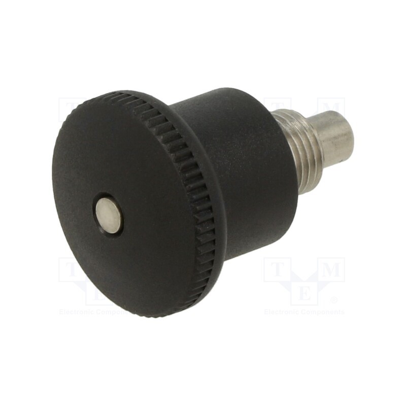 1 pcs x ELESA+GANTER - GN 822.7-4-M8X1-B - Mount.elem: indexing plungers, without rest position,with knob