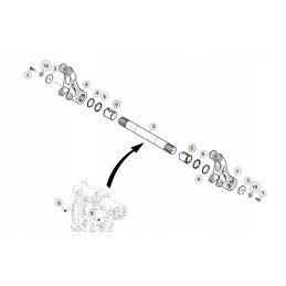 John Deere L79234 Upper Lift Shaft Bushing