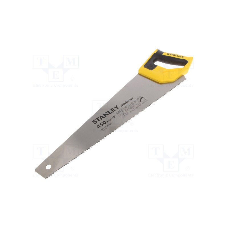 1 pcs x STANLEY - STHT20355-1 - Hacksaw, wood, 11teeth/inch, TRADECUT™, 450mm