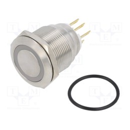 1 pcs x ONPOW - LAS1GQ22-11E/R/24V/S - Switch: vandal resistant, Pos: 2, SPDT, 3A/220VAC, 5A/24VDC, IP65