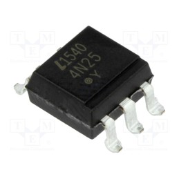 2 pcs x LITEON - 4N25S-TA1 - Optocoupler, SMD, Ch: 1, OUT: transistor, Uinsul: 2.5kV, Uce: 30V