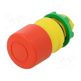 1 pcs x SCHNEIDER ELECTRIC - ZB5AT844 - Switch: emergency stop, 22mm, Stabl.pos: 2, red, none, IP66, Pos: 2